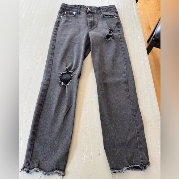 Art Class Distressed Black Kids Jeans - Picture 1 of 7